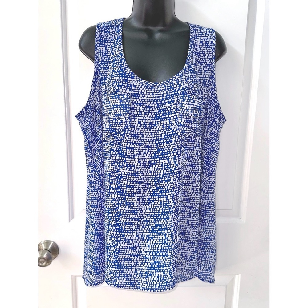 Rose & Olive blue tank top blouse